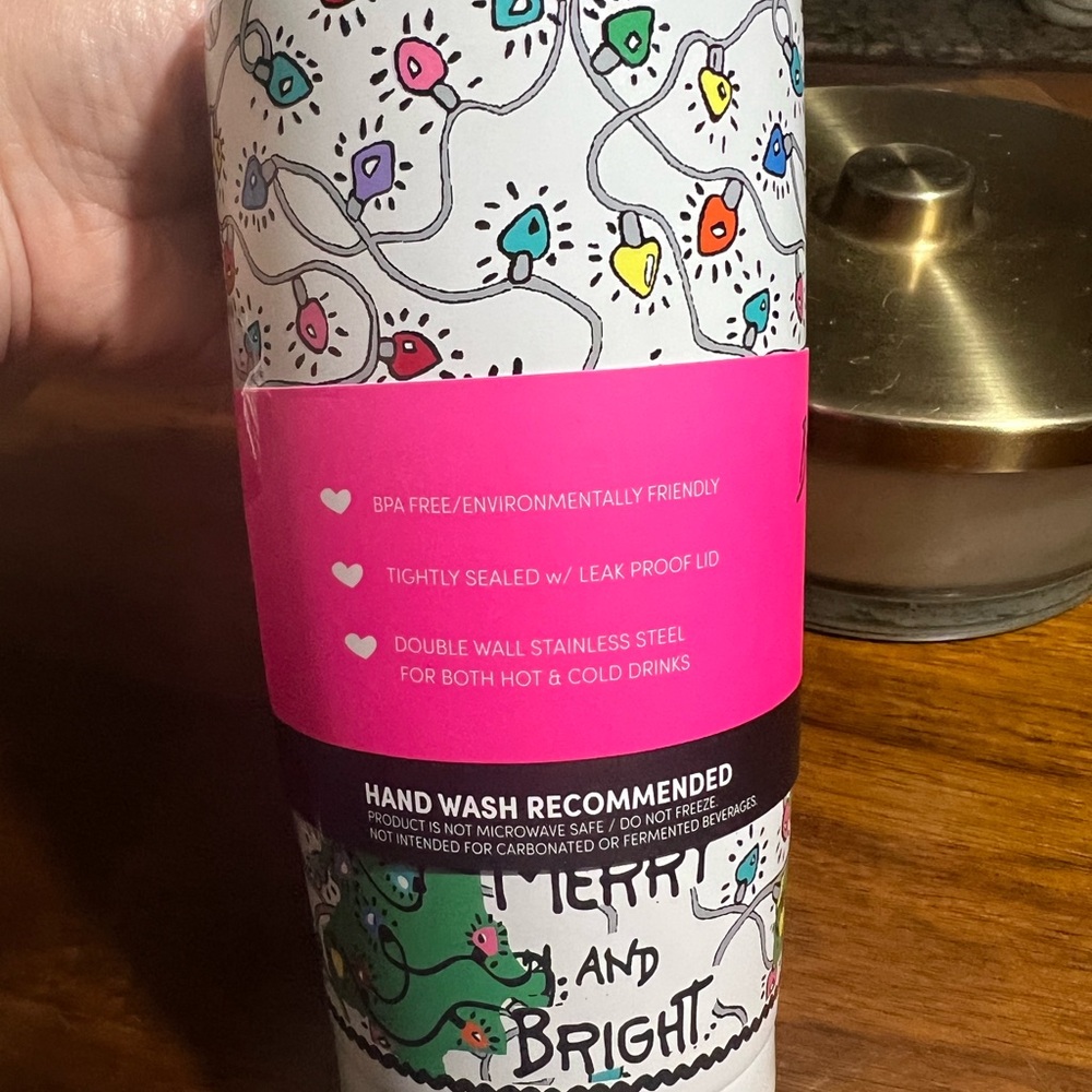 Betsy Johnson Stainless Steel Tumbler. NEW - Picture 2 of 5